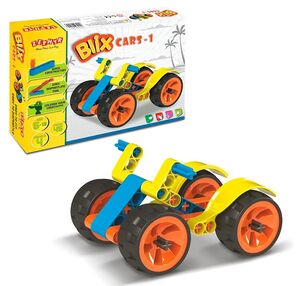конструктор поліпропіленовий розвиваючий авто №1 45 елементів 4 моделі Blix 06001