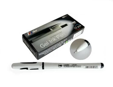 Ручка гелева Leader LR-801 чорна 024670 Ручка гелева Leader LR-801 чорна 024670