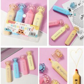 Набір маркерів текстових 4 кольори Лапки пастель 84-19