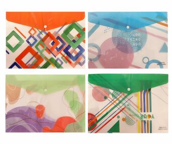 папка пластикова на кнопці формат а4 612 / 609 в асортименті