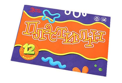 пластилін 12 кольорів восковий 240 гр зі стеком Little Artist пластилін 12 кольорів восковий 240 гр зі стеком Little Artist