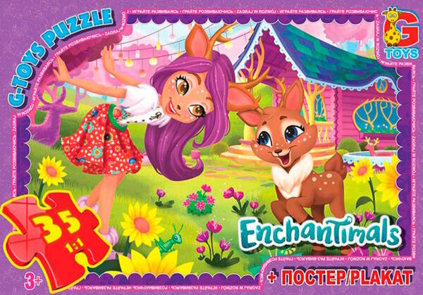 Пазли 35 ел midi G-Toys EA211 Enchantimals Ціна (цена) 51.60грн. | придбати  купити (купить) Пазли 35 ел midi G-Toys EA211 Enchantimals доставка по Украине, купить книгу, детские игрушки, компакт диски 0