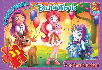 Пазли 35 ел midi G-Toys EA212 "Enchantimals"