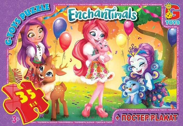 Пазли 35 ел midi G-Toys EA212 Enchantimals Ціна (цена) 51.60грн. | придбати  купити (купить) Пазли 35 ел midi G-Toys EA212 Enchantimals доставка по Украине, купить книгу, детские игрушки, компакт диски 0