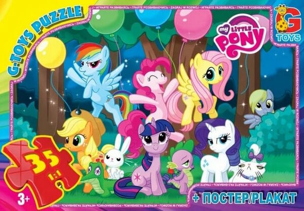 ИД Пазли 35 ел midi G-Toys MLP007 Little pony Ціна (цена) 51.60грн. | придбати  купити (купить) ИД Пазли 35 ел midi G-Toys MLP007 Little pony доставка по Украине, купить книгу, детские игрушки, компакт диски 0