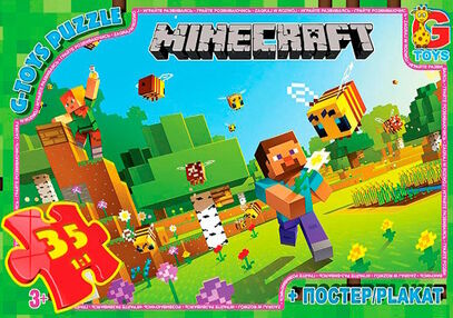 пазли 35 елементів G-Toys Майнкрафт артикул MС788
