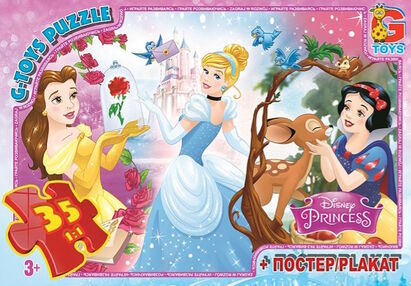 ИД Пазли 35 ел midi G-Toys PD83 Принцеси Дісней