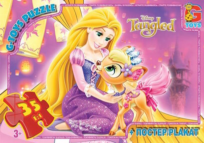Пазли G-Toys 35 елементів midi рапунцель ta010