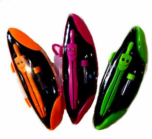 циркуль leader SC01002E металевий в пластиковому футлярі