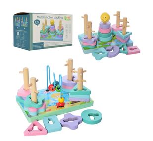 Деревяна гра MD 2112 Геометрика 2 види