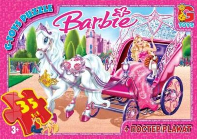 Пазли 35 ел midi G-Toys BA006 "Barbie"