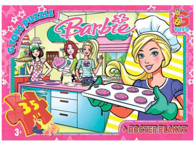 Пазли 35 ел midi G-Toys BA024 "Barbie"
