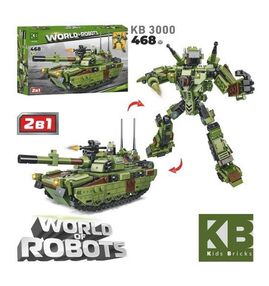 конструктор військова техніка 2 в 1 468 деталей KB 3000