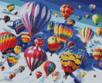 Алмазна мозаїка 30х40 KB089 Повітряні кулі "Strateg"