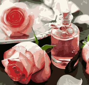 Розпис по номерах 40х40 SK019 Баночка трояндової води "Strateg"