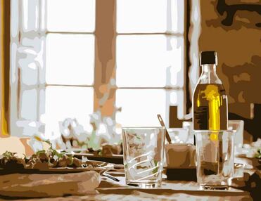 Розпис по номерах 40х50 DY121 Жовтий натюрморт "Strateg"