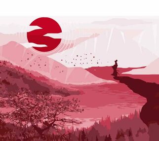 Розпис по номерах 40х50 DY139 Японський міраж "Strateg"