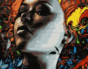 Розпис по номерах 40х50 DY149 Яскрава зачіска "Strateg"