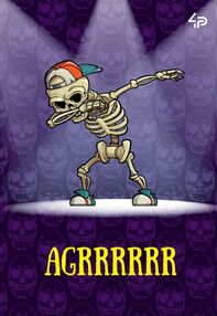 Блокнот А5 48 аркушів Skeleton dance