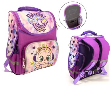 Рюкзак Leader 988876 Princess girl короб ортопед 34х26х15см