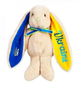 мяка іграшка зайка патріот 00043-400