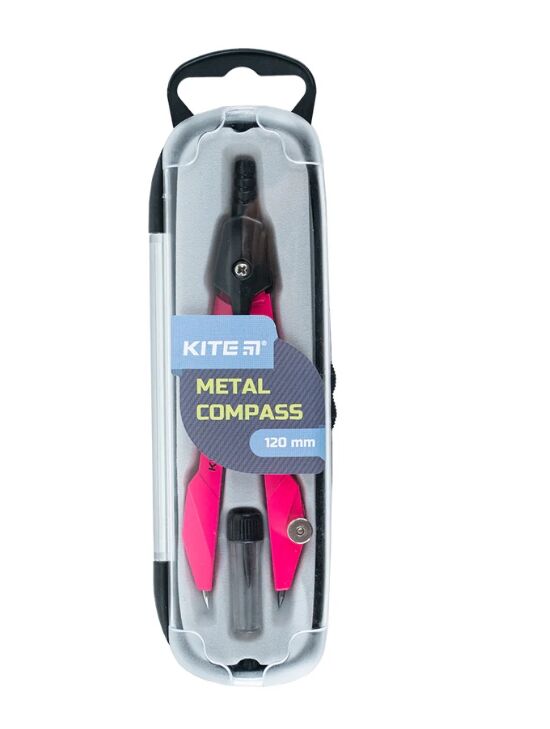 Циркуль Kite Techno металевий + грифель у футлярі 12 см K24-414-10 Ціна (цена) 67.10грн. | придбати  купити (купить) Циркуль Kite Techno металевий + грифель у футлярі 12 см K24-414-10 доставка по Украине, купить книгу, детские игрушки, компакт диски 0