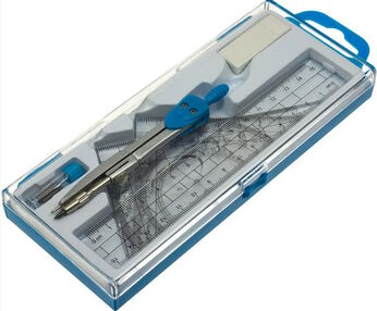 Готовальня 7 предметів Е81402 блакитна "Economix"