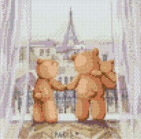 Алмазна мозаїка 30х30 АМО7149 Родинна подорож "Ідейка"