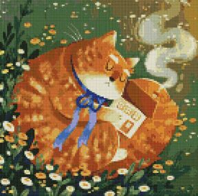 Алмазна мозаїка 40х40 АМО7524 Пухнастий хранитель "Ідейка"