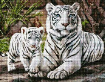 Алмазна мозаїка 40х50 АМО7369 Бенгальська родина "Ідейка"