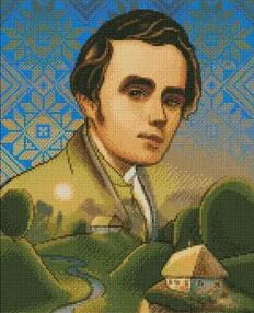 Алмазна мозаїка 40х50 АМО7605 Тарас Шевченко "Ідейка"