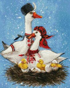 Алмазна мозаїка 40х50 АМО7633 Велика родина "Ідейка"