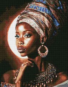 Алмазна мозаїка 40х50 АМО7661 Африканська красуня "Ідейка"