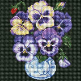 Алмазна мозаїка б/підрамн 30х30 АМС7687 Братки "Ідейка"