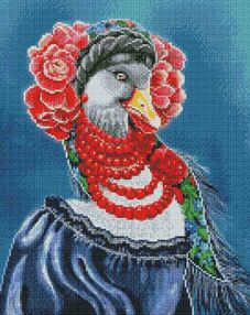 Алмазна мозаїка б/підрамн 40х50 АМС7672 Українська гусочка "Ідейка"