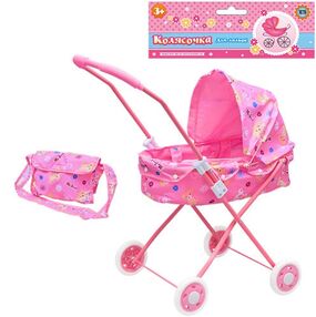 коляска  металева  класіка + сумка    артикул M 0595 U/R