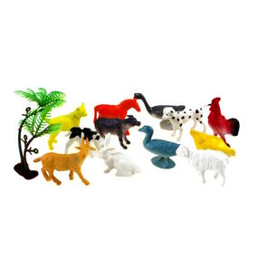 тварини свійські в колбі 12 штук t800