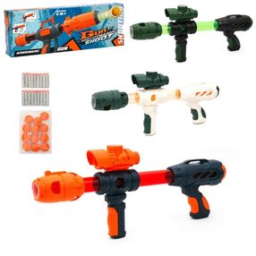 автомат помповий м'які кульки 12 штук кулі-присоски 18 штук 4 кольори 998 автомат помповий м'які кульки 12 штук кулі-присоски 18 штук 4 кольори 998