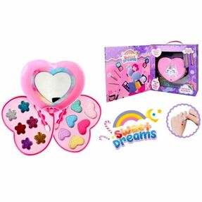 Косметика серце 2 яруси тіні дзеркало  2101N