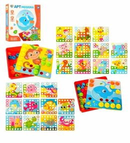 Мозаїка 12 картинок 35 фішок 2 види SK 0003 AB Мозаїка 12 картинок 35 фішок 2 види SK 0003 AB