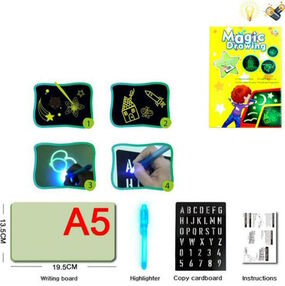Дошка для малювання малюй світлом маркер ліхтарик трафарет F66-A5L