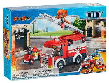 конструктор банбао CITY пожежний автомобіль 229 елементів Banbao 7131