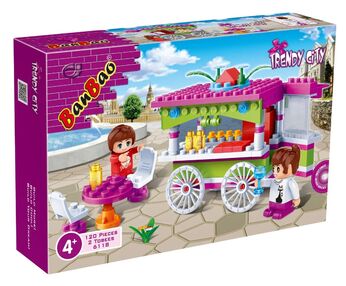 конструктор модне місто карета з напоями 120 елементів Banbao 6118