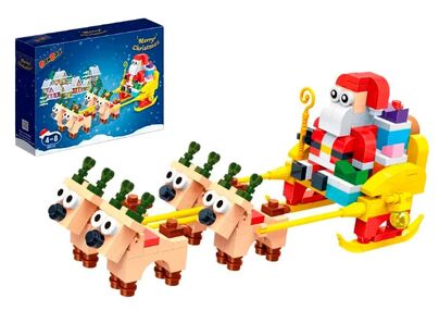 конструктор новорічний санта на санках 258 елементів Banbao 5319