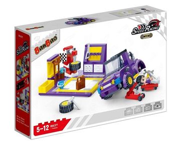 конструктор швидкісні гонки зона обслуговування шин 242 елемента Banbao 8637