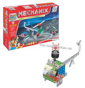 металевий конструктор №2 170 елементів 15 моделей Mechanix 01004