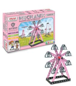 металевий конструктор розвиваючий у кейсіатракціони 202 елемента 7 моделей Mechanix 01075