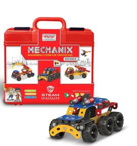 металевий конструктор розвиваючий у пластиковому кейсі 249 елементів 28 моделей Mechanix ADVANCE 090