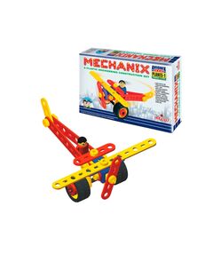 конструктор поліпропіленовий розвиваючий літак №1 57 елементів 4 моделі Mechanix 02004