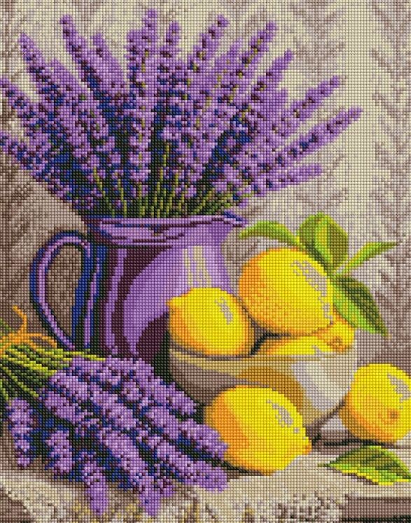 Алмазна мозаїка 40х50 AMO20486 Лаванда та лимони Ідейка Ціна (цена) 357.00грн. | придбати  купити (купить) Алмазна мозаїка 40х50 AMO20486 Лаванда та лимони Ідейка доставка по Украине, купить книгу, детские игрушки, компакт диски 0